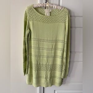 Escada Margaretha Ley — Rayon Lace Stripe Knit Sweater